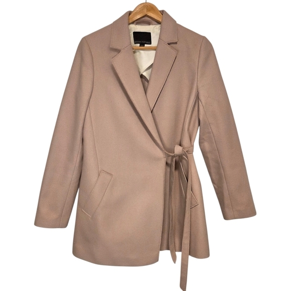 Banana Republic Jackets & Blazers - Banana Republic Italian Wool Wrap Coat | Nova Fides Fabric | Blush Pink
